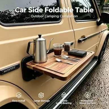Folding Picnic Table - Hızlı Kurulumlu Araç Yan Montajlı Katlanabilir