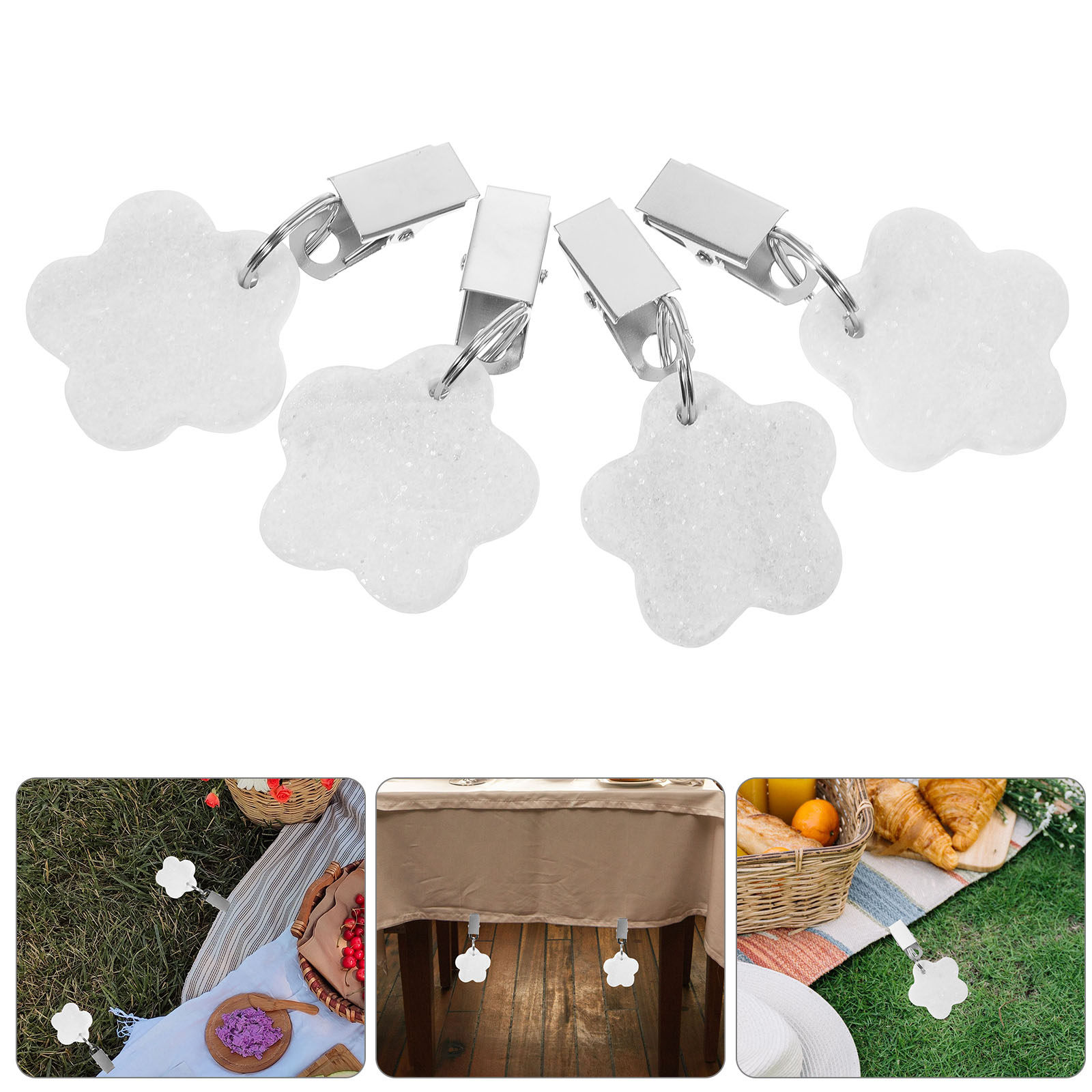 Folding Picnic Table - 4 Adet Masa Örtüsü Klipsi, Dış