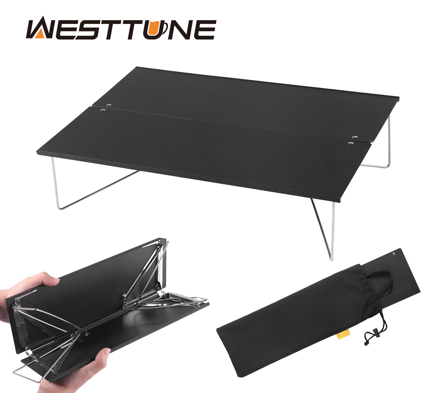 Folding Picnic Table - WESTTUNE Kompakt Mini Kamp Masası Taşınabilir