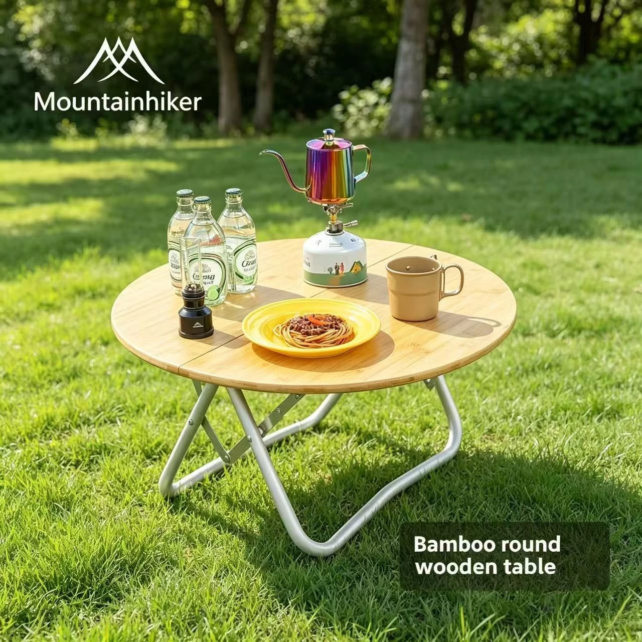 Folding Picnic Table - MOUNTAINHIKER Taşınabilir Kamp Masası Yuvarlak Katlanır