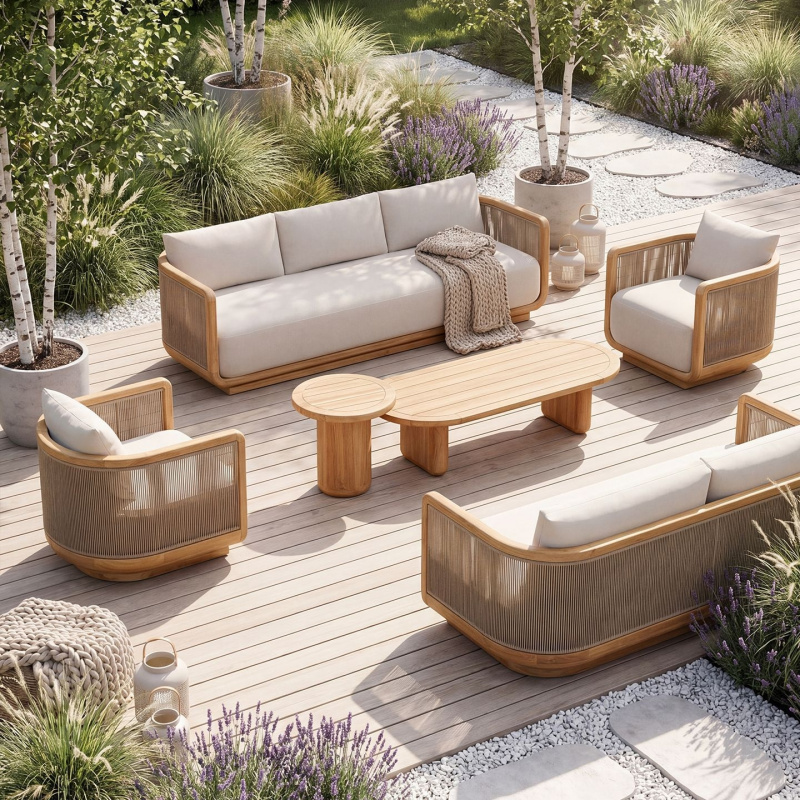 Outdoor Furniture On Sale - Bahçe Koltuk Takımı, Bahçe, Masif Ahşap,
