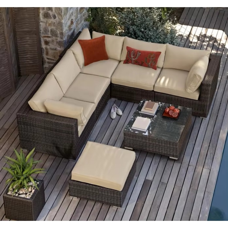 6 Kişilik Küçük Bahçe Köşe Kol - Outdoor Furniture Lounge incelemesi ve fiyatı