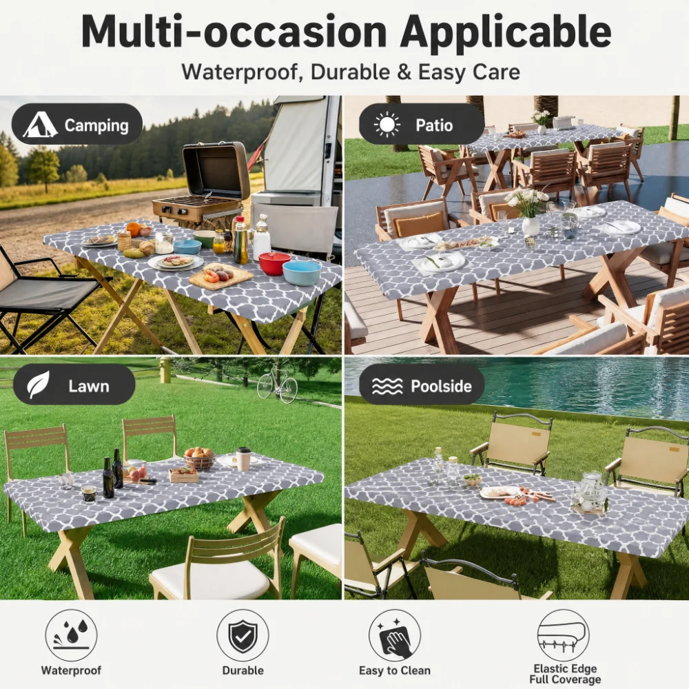 Dikdörtgen Masa Örtüsü, Polyes - Folding Picnic Table incelemesi ve fiyatı