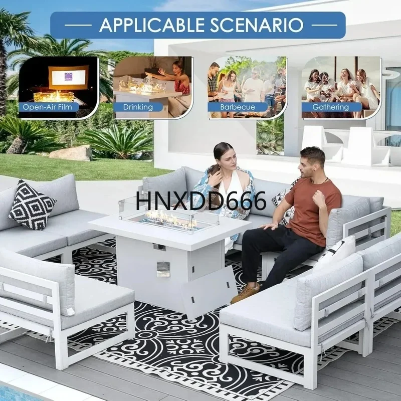 7 Parçalı Alüminyum Dış Mekan  - Outdoor Furniture Fire Pit Set incelemesi ve fiyatı