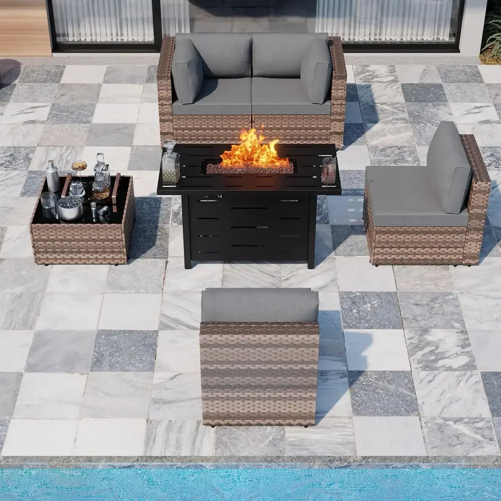 Ateş Çukuruyla Birlikte 5 Parç - Outdoor Furniture Fire Pit Set incelemesi ve fiyatı