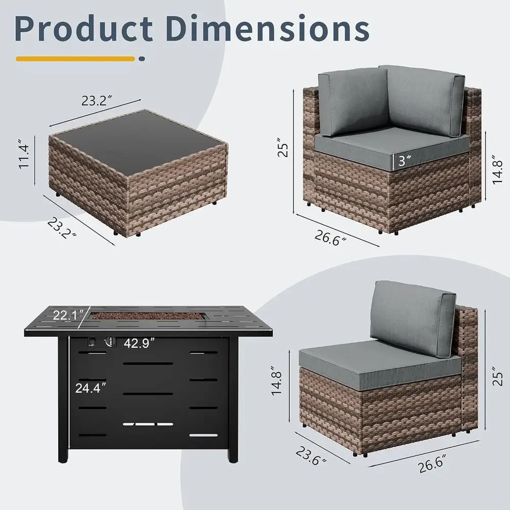 Ateş Çukuruyla Birlikte 5 Parç - Outdoor Furniture Fire Pit Set incelemesi ve fiyatı