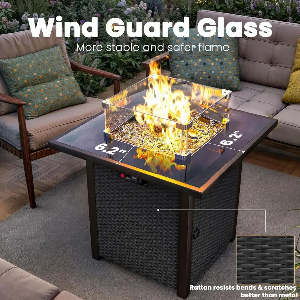 9 Parçalı Dış Mekan Veranda Mo - Outdoor Furniture Fire Pit Set incelemesi ve fiyatı